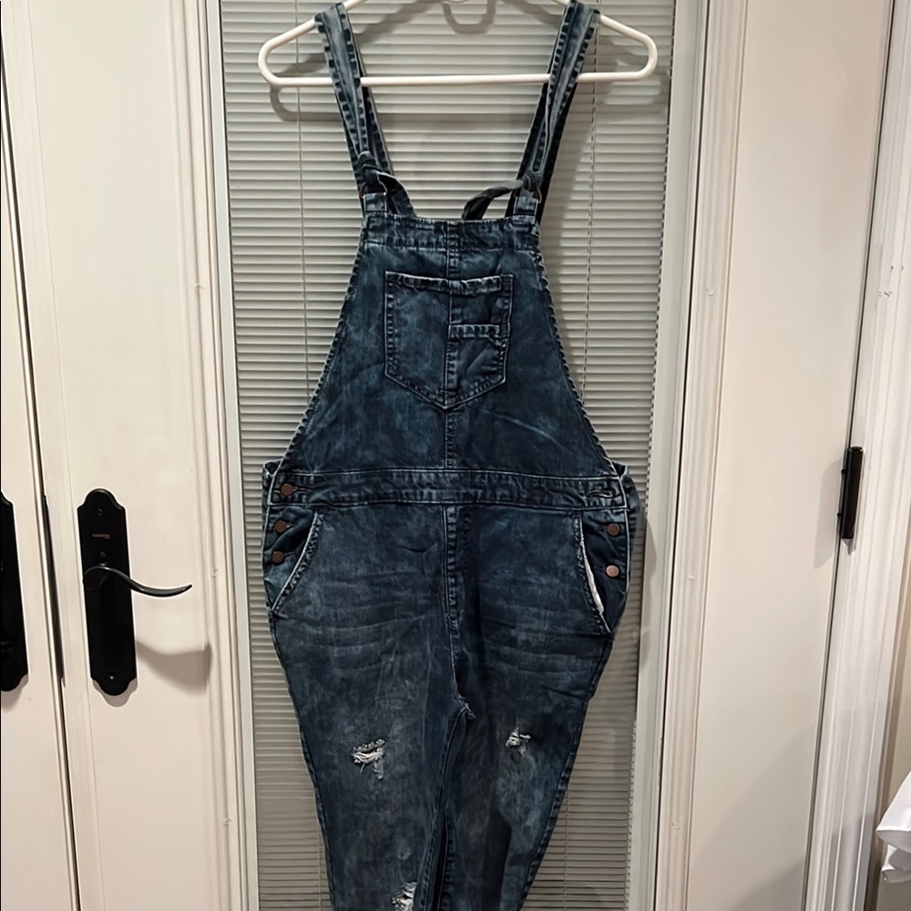 Forever 21 Blue Denim Overalls